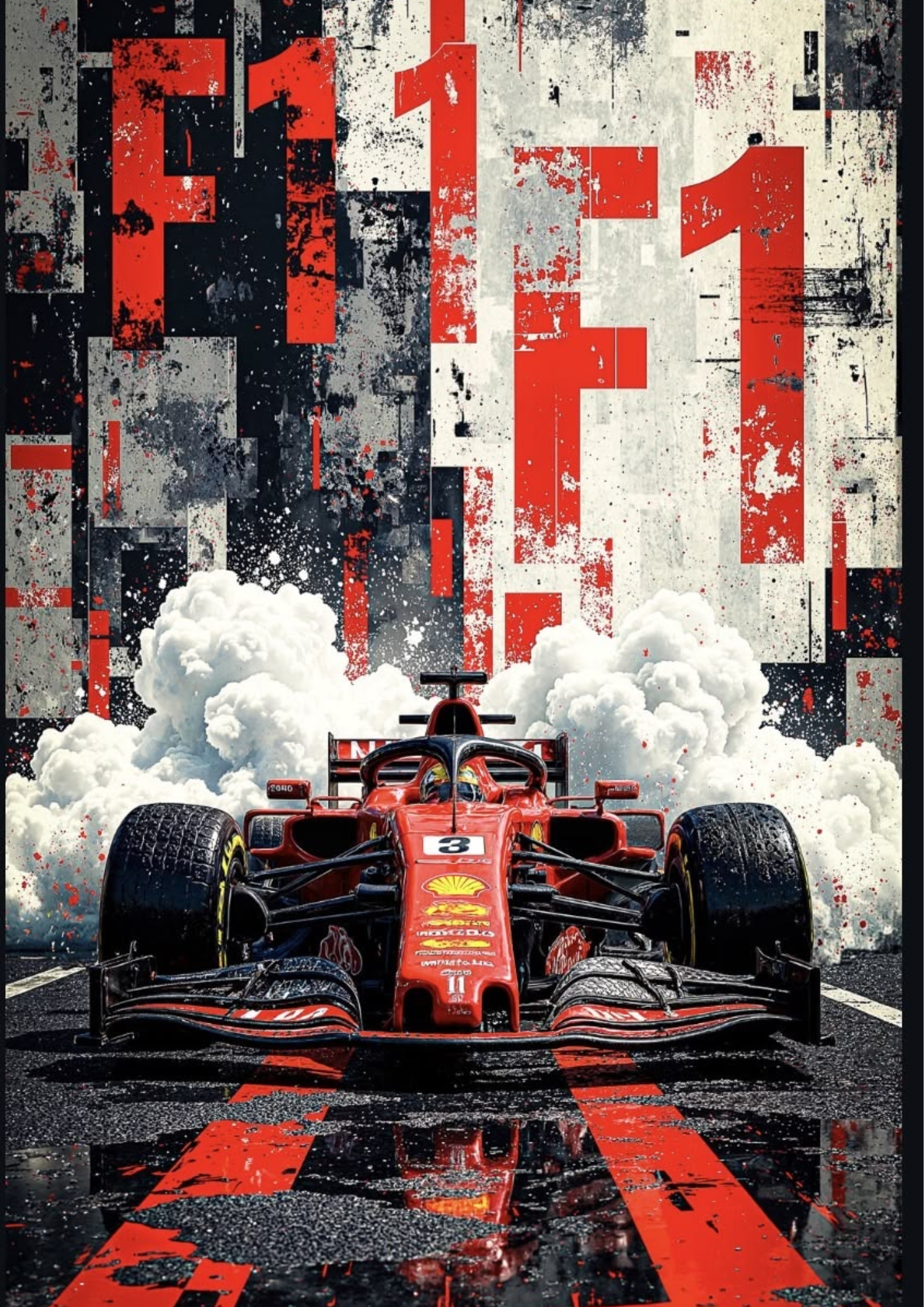 F1 Race Car Drafting Concept Artwork