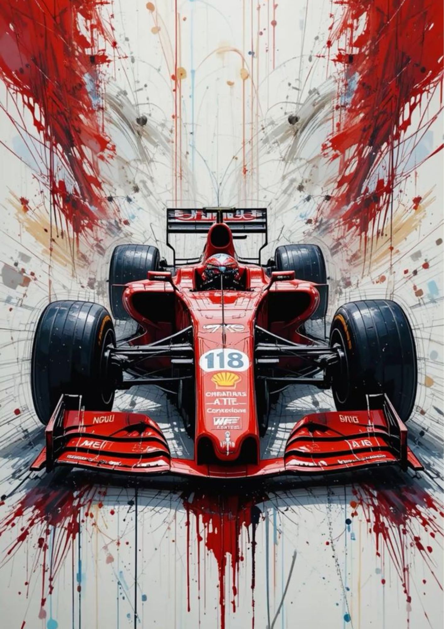 Race Car Drafting Concept Artwork